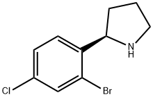 1228558-81-3 Pyrrolidine, 2-(2-bromo-4-chlorophenyl)-, (2R)-