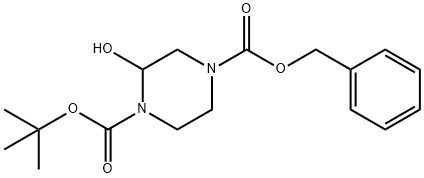1,4-Piperazinedicarboxylic acid, 2-hydroxy-, 1-(1,1-dimethylethyl) 4-(phenylmethyl) ester