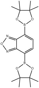 2,1,3-Benzoxadiazole, 4,7-bis(4,4,5,5-tetramethyl-1,3,2-dioxaborolan-2-yl)- Structure