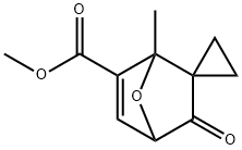 Spiro[cyclopropane-1,2'-[7]oxabicyclo[2.2.1]hept[5]ene]-6'-carboxylic acid, 1'-methyl-3'-oxo-, methyl ester Struktur