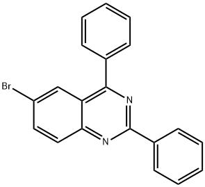 Quinazoline, 6-bromo-2,4-diphenyl- Struktur