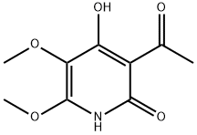 3-acetyl-4-hydroxy-5,6-dimethoxy-1,2-dihydropyridin-2-one Structure