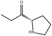 1-Propanone, 1-(2S)-2-pyrrolidinyl- 化学構造式