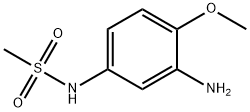 N-(3-氨基-4-甲氧基苯基)甲磺酰胺 结构式