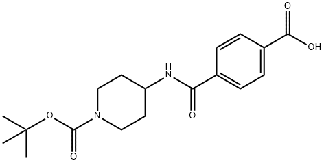 4-[1-(tert-Butoxycarbonyl)piperidin-4-ylcarbamoyl]benzoic acid