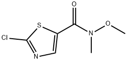 5-Thiazolecarboxamide, 2-chloro-N-methoxy-N-methyl- 化学構造式