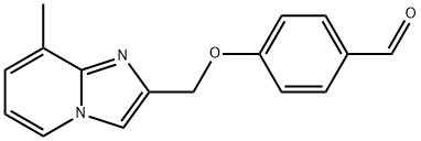 4-({8-Methylimidazo[1,2-a]pyridin-2-yl}methoxy)benzaldehyde Struktur