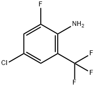 4-氯-2-氟-6-(三氟甲基)苯胺, 1235441-41-4, 结构式