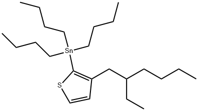 [3-(2-Ethylhexyl)-2-thienyl]tributylstannane Struktur
