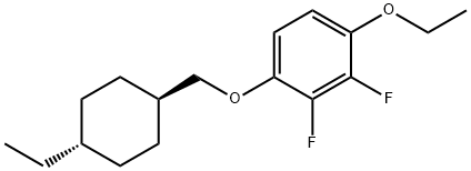 Benzene, 1-ethoxy-4-[(trans-4-ethylcyclohexyl)methoxy]-2,3-difluoro- 结构式