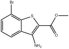 Methyl 3-Amino-7-bromobenzo[b]thiophene-2-carboxylate Structure