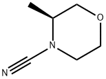 4-Morpholinecarbonitrile, 3-methyl-, (3S)- Structure