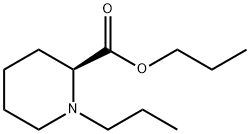 2-Piperidinecarboxylic acid, 1-propyl-, propyl ester, (2S)- Struktur
