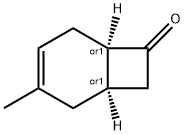 Bicyclo[4.2.0]oct-3-en-7-one, 3-methyl-, (1R,6R)-rel- Struktur