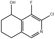 3-Chloro-4-fluoro-5,6,7,8-tetrahydroisoquinolin-5-ol Struktur