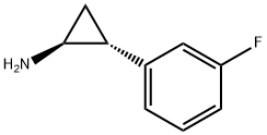 (1S,2R)-2-(3-Fluorophenyl)cyclopropan-1-amine Structure