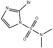 1H-Imidazole-1-sulfonamide, 2-bromo-N,N-dimethyl- 化学構造式