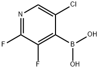 (5-Chloro-2,3-difluoropyridin-4-yl)boronic acid Structure