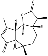1beta,10beta-Epoxydesacetoxymatricarin, 124020-39-9, 结构式