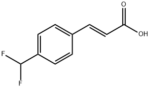 (E)-3-(4-(二氟甲基)苯基)丙烯酸,1240259-30-6,结构式