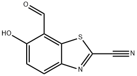 7-Formyl-6-hydroxybenzothiazole-2-carbonitrile 结构式