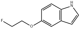 5-(2-Fluoroethoxy)-1H-Indole 化学構造式