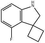 Spiro[cyclobutane-1,3'-[3H]indole], 4'-fluoro-1',2'-dihydro-,1240527-22-3,结构式