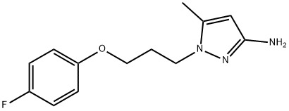 1-[3-(4-fluorophenoxy)propyl]-5-methyl-1H-pyrazol-3-amine Structure