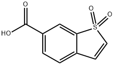Benzo[b]thiophene-6-carboxylic acid 1,1-dioxide Structure