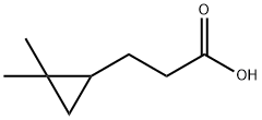 Cyclopropanepropanoic acid, 2,2-dimethyl- 化学構造式