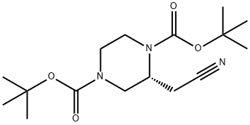 1242267-81-7 (R)-2-(氰基甲基)哌嗪-1,4-二羧酸二叔丁酯