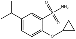 2-cyclopropyloxy-5-propan-2-ylbenzenesulfonamide Structure