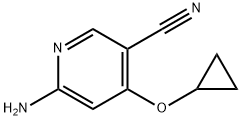 6-amino-4-cyclopropoxynicotinonitrile Struktur
