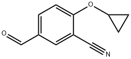 2-环丙氧基-5-甲酰基苄腈, 1243358-85-1, 结构式