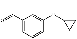 3-环丙氧基-2-氟苯甲醛, 1243385-03-6, 结构式