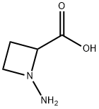 1-aminoazetidine-2-carboxylic acid Struktur