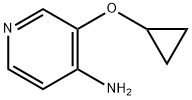 4-Pyridinamine, 3-(cyclopropyloxy)- Struktur