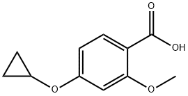 4-Cyclopropoxy-2-methoxybenzoic Acid Struktur