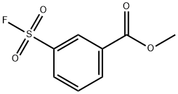 Benzoic acid, 3-(fluorosulfonyl)-, methyl ester Struktur