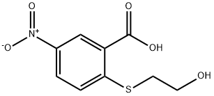 2-[(2-羟乙基)硫烷基]-5-硝基苯甲酸 结构式