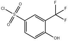 Benzenesulfonyl chloride, 4-hydroxy-3-(trifluoromethyl)-|4-羟基-3-(三氟甲基)苯-1-磺酰氯