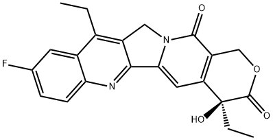 10-fluoro-7-ethylcamptothecin Struktur