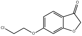 6-(2-氯乙氧基)-2,3-二氢-1-苯并呋喃-3-酮 结构式