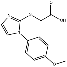 Acetic acid, 2-[[1-(4-methoxyphenyl)-1H-imidazol-2-yl]thio]-|2-{[1-(4-甲氧基苯基)-1H-咪唑-2-基]硫烷基}乙酸