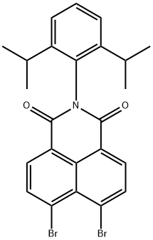 1H-Benz[de]isoquinoline-1,3(2H)-dione, 2-[2,6-bis(1-methylethyl)phenyl]-6,7-dibromo- Structure