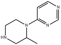 Pyrimidine, 4-(2-methyl-1-piperazinyl)- Struktur