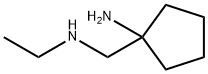 Cyclopentanemethanamine, 1-amino-N-ethyl- Struktur