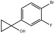 1-(4-bromo-3-fluorophenyl)cyclopropan-1-ol Structure