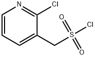 3-Pyridinemethanesulfonyl chloride, 2-chloro- 结构式