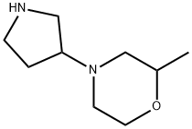 Morpholine, 2-methyl-4-(3-pyrrolidinyl)- Structure